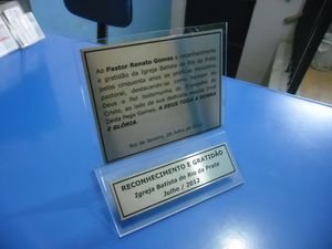 Troféus de acrílico