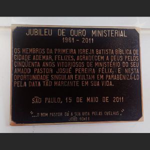 Placa de bronze fundida 