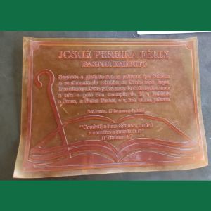 Molde de borracha placa de bronze fundido