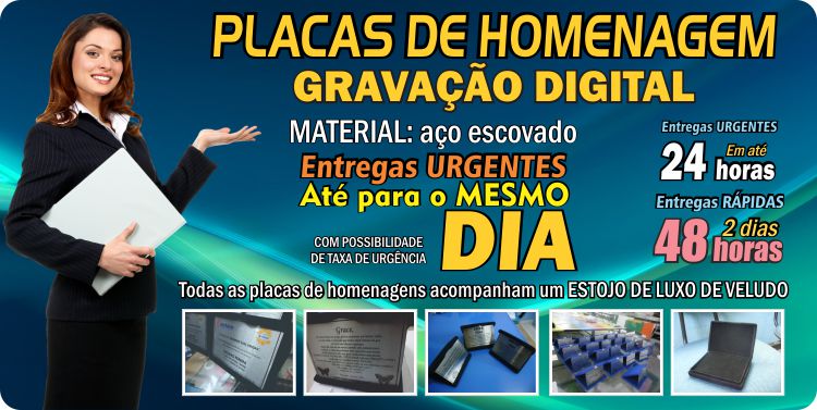 Placa de homenagem em baixo relevo Placa de homenagem em baixo relevo