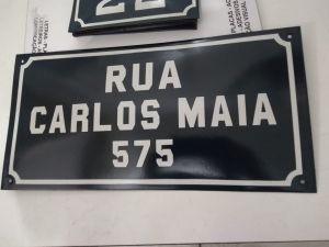 Placa numero de rua