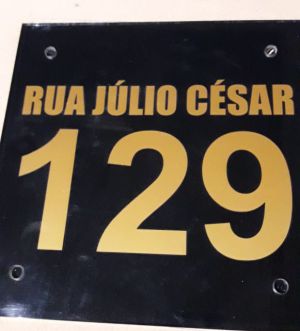 Numeros pra casa e nome de rua